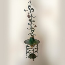 Florentiner Deckenlampe Leuchter Schmiedeeisenkunst aus Italien