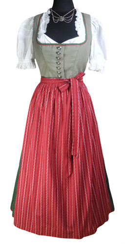 Schlichtes baumwoll dirndl - baumwoll-dirndl, mit
