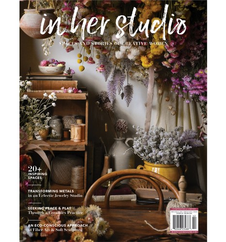 Her studio from stampington - in,