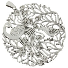 Pfau Anhänger Silber 925