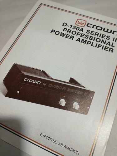 Amcron 150a crown - amcron, dc-150a