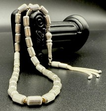 Gümüs Tesbih Gümüş 30gr Büyük Çizgi Kapsül 925 Silber Gebetskette Misbaha Rosary