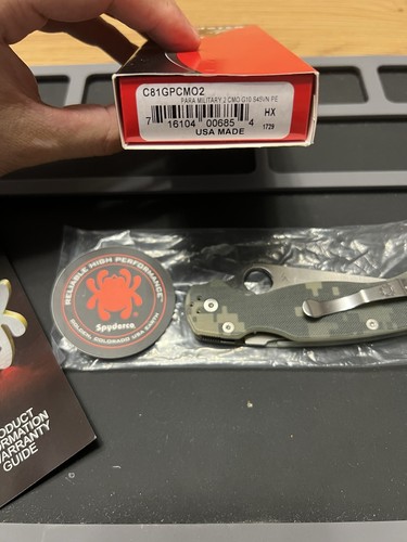 Spyderco paramilitary no - paramilitary, 2(no
