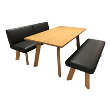 Elro Essgruppe Modell Homebanking 800 Kernbuche Natur mit Bank und Hocker