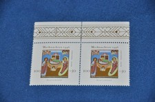 2 Briefmarken Deutschland 1996 Weihnachten-Sonderbriefmarken mit Aufschlag (2)