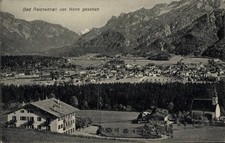 Ak Bad Reichenhall in Oberbayern,  Berge, Tal, Häuser, Landschaft - 4923601