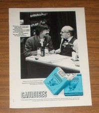 Seltene Werbung GAULOISES - Hotelrezeption 1981