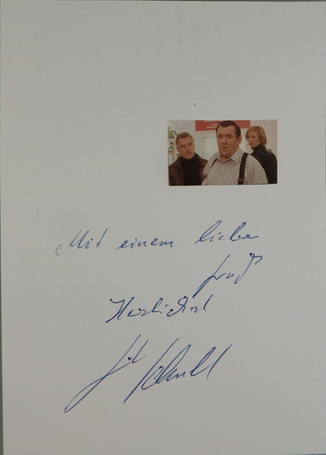 Autogramm deutscher und - autogramm, tv-