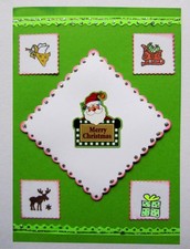 3D Nikolaus Karte Weihnachtsmann Weihnachten Advent 6.12. Grußkarte 3.3