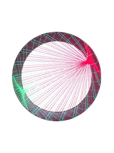 Stringart spirale neon - stringart,