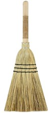 Esschert Design Strohhandbesen 48cm, 3-Naht, Strohbesen, Handbesen, Besen, GT188