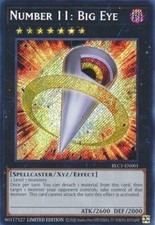 YuGiOh Number 11: Big Eye BLC1-EN001 Secret Rare Englisch Neu unl.