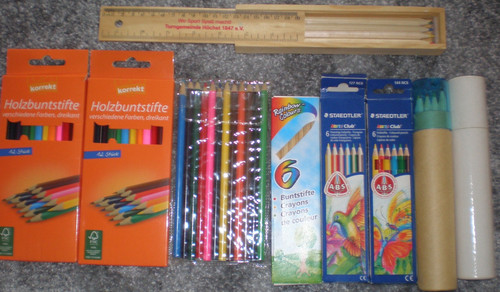 Buntstifte - 83, (holz-)