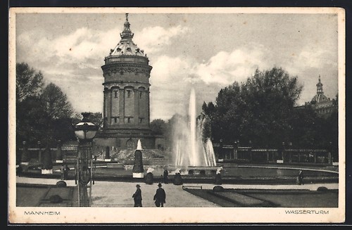 Ansichtskarte mannheim blick - ansichtskarte,