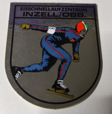 Souvenir Aufkleber Eisschnellaufzentrum Inzell