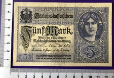 Darlehnskasse 5 Mark 1.8.1917
