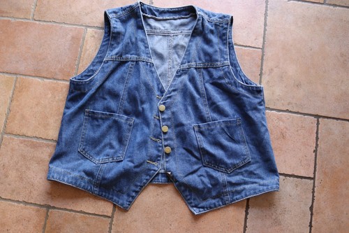 Blaue leichte jeansweste - jeansweste, in