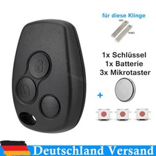 Schlüssel Gehäuse für Renault Master Trafic Twingo Dacia + Batterie + 3 Taster