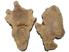 2x Oliven Wurzelholz Holz für