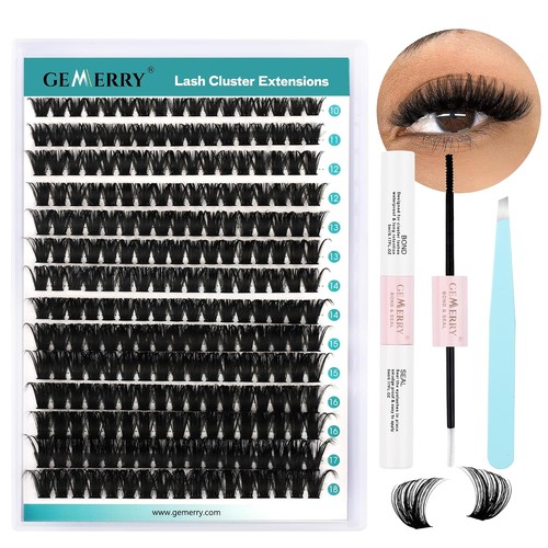 Einzelwimpern set 80d - 80d, cluster