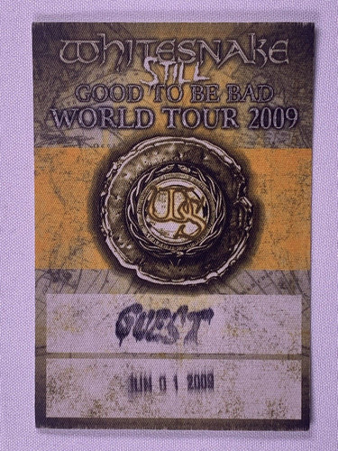 Whitesnake ticket pass vintage - pass,