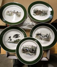 5X Teller Jagdmotiv unbenutzt