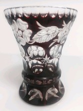 Ranftbecher, Vase,  Rubinrot