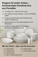 Kochmann teiliger porzellan - kochmann, 27-teiliger