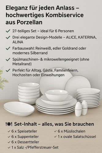 Kochmann teiliger porzellan - kochmann, 27-teiliger