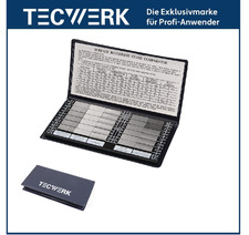 TECWERK Oberflächenvergleichsplatte RUGOTEST Ra 0,05-12,5 µm ISO N2-N10 30St.NEU