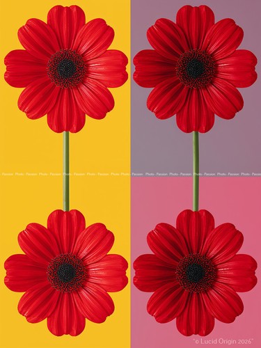 Foto blumenstrauß bunt - a4,