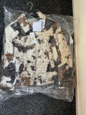 Brandneu Kunstfell Kuh Print