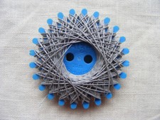 Zwirn Garn Sternzwirn basteln grau Baumwolle Sternchenzwirn Alze nähen DIY Garte