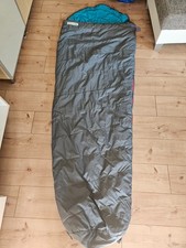 VauDe Mumienschlafsack grau, innen blau