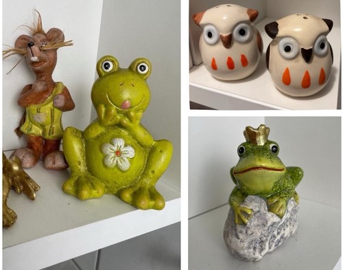 Deko figuren frosch - frosch, eule