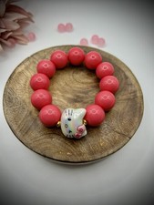 Perlenarmband Hello Kitty Statementarmband Im Trend Pink