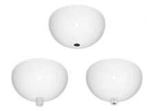 Baldachin 100x50 Kugelform Eisen glänzend weiß lackiert Zierabdeckung ML 10,5