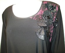 DES FASHION SCHWARZ  BI STRETCH  TUNIKA SHIRT Gr.  48 50