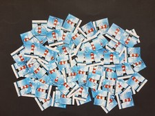 100 Sondermarken "Leuchtturm Roter Sand", PAPIERFREI, Keine Wellenstempel