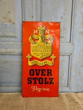 B8100 Altes Blechschild | OVERSTOLZ CIGARETTEN | Werbeschild Zigaretten TABAK