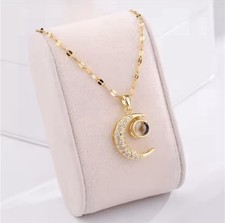 Edelstahl Mond Projektion