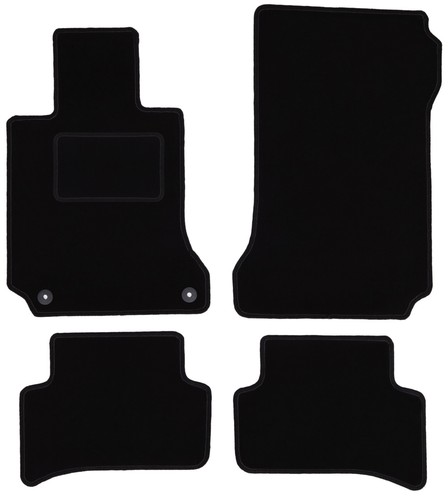 Schwarze velours fußmatten - schwarze, velours-fußmatten