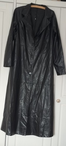 Kunstledermantel schwarz xl - kunstledermantel, gr.xl