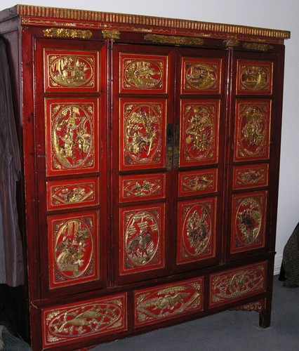 Chinaschrank antik rarität - chinaschrank,