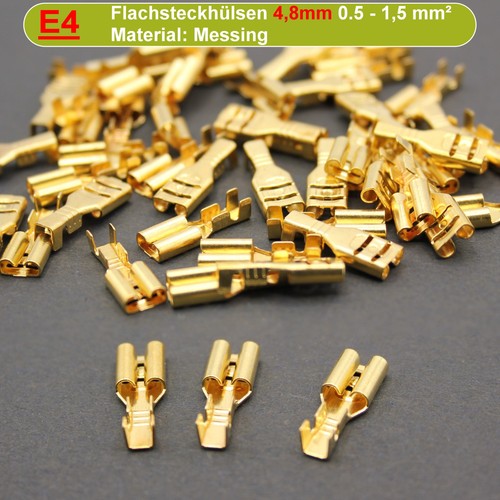 Flachsteckhülsen