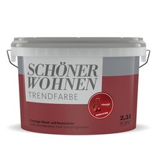 SCHÖNER WOHNEN Trendfarbe Wandfarbe Deckenfarbe amarena 2,5 l
