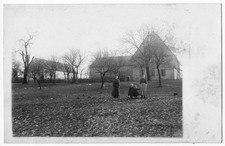 Foto AK Dresden Weinböhla 2 Stempel Bauernhof ohne Mann 1915 WK I