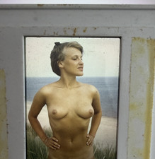 Vintage-Dia Natur Frau Kunst