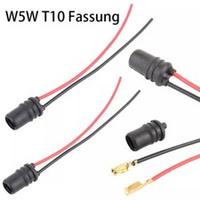 2x W5W T10 Gummi Sockel Glassockel Fassung Standlicht Parklicht Stecksockel