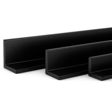 Alu Winkel Schwarz RAL 9005 Aluwinkel  L Profil Schiene Winkelprofil   Eckprofil